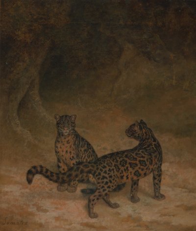 曇ったヒョウ 作： Jacques Laurent Agasse